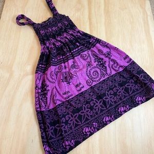 Purple and Black Elephant Dress